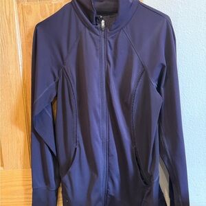 Navy Full-Zip Athletic Jacket
